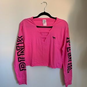 COPY - 🌷PINK VS Crop long sleeves Size S NWOT